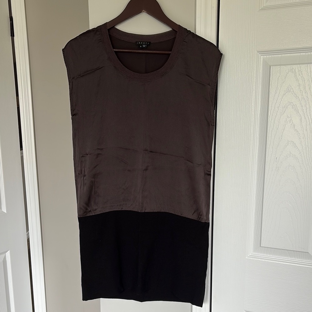 Theory Silk and Wool Mini Dress
